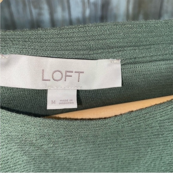 Loft Green Textured Blouse - Picture 4 of 4